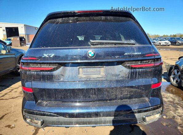 5UX23EM05S9X84485 2025 BMW X7 Blue Widok z tyłu