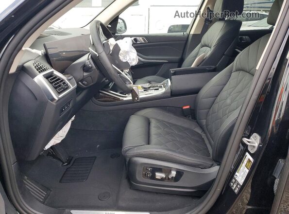 5UX23EM07S9Z37299 2025 BMW X7 Black Vista interior delantera
