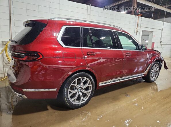 5UX23EM08T9073901 2026 BMW X7 Красный Задняя правая четверть