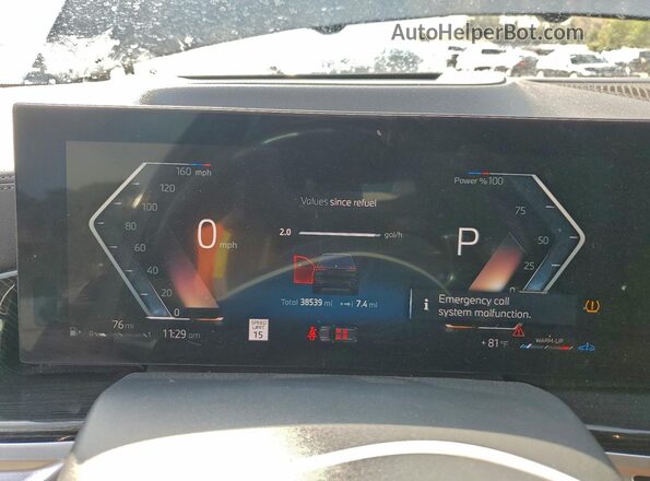 5UX23EM0XR9S34239 2024 BMW X7 Black Vista del cuadro de instrumentos