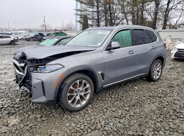5UX23EU00S9W29598 2025 BMW X5 Gray Przód lewy