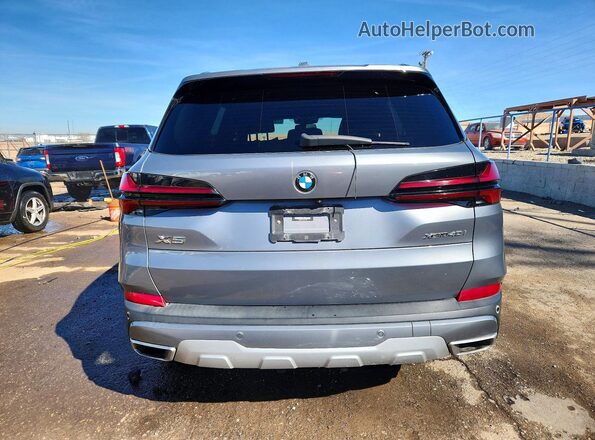 5UX23EU07R9S14286 2024 BMW X5 Silver Widok z tyłu