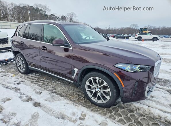 5UX23EU07R9V74397 2024 BMW X5 Фиолетовый Передняя правая четверть