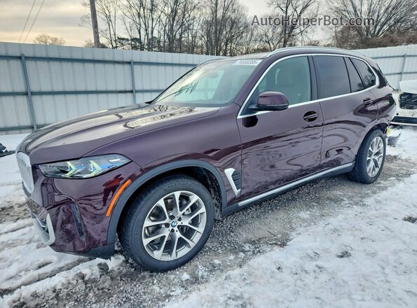 5UX23EU07R9V74397 2024 BMW X5 Фиолетовый Передняя левая четверть
