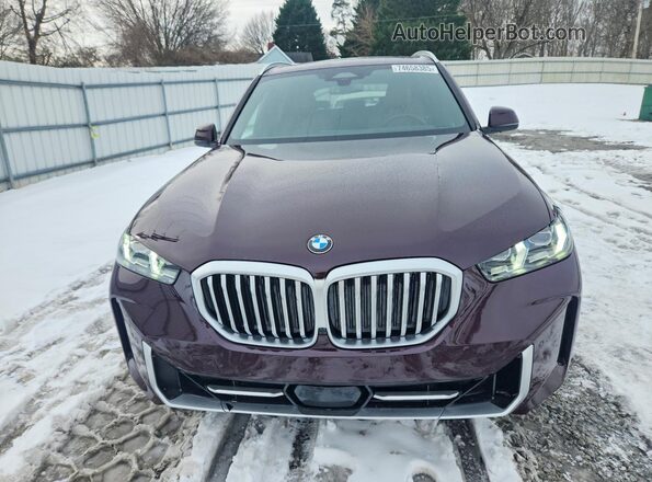 5UX23EU07R9V74397 2024 BMW X5 Фиолетовый Вид спереди