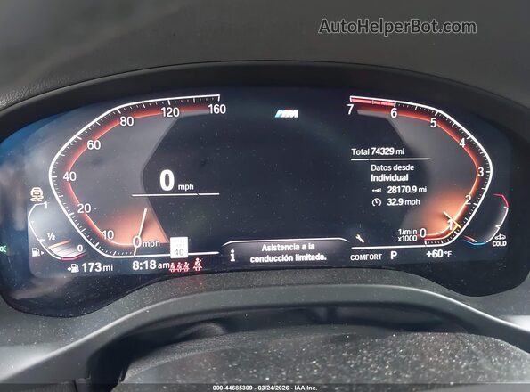 5UX2V1C02L9B79039 2020 BMW X4 Красный Вид задних сидений