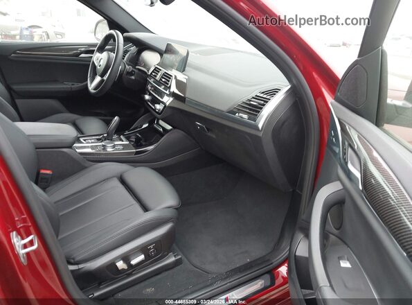 5UX2V1C02L9B79039 2020 BMW X4 Красный Вид салона спереди
