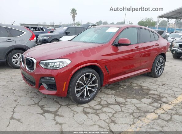 5UX2V1C02L9B79039 2020 BMW X4 Красный Передняя левая четверть