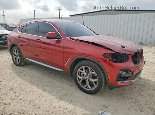 5UX2V1C06M9G94367 2021 BMW X4 Red Առջևի աջ