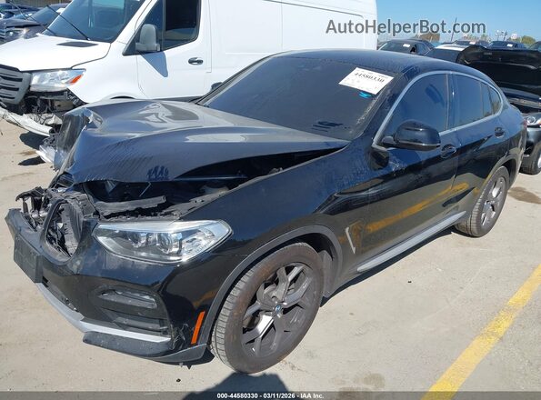 5UX2V1C08M9F13754 2021 BMW X4 Черный Передняя левая четверть