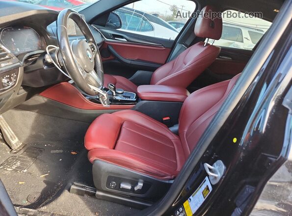 5UX33DT00N9M51258 2022 BMW X4 Black Widok wnętrza z przodu