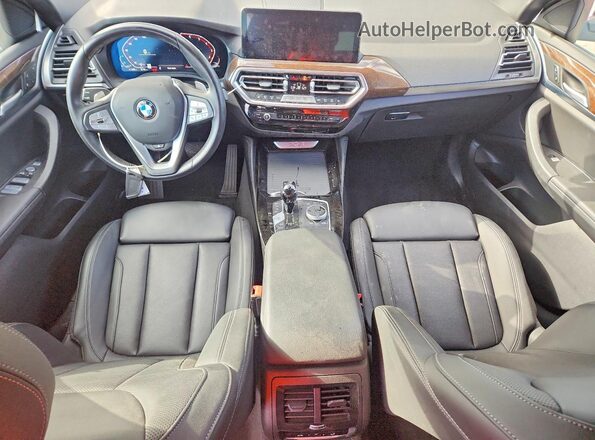 5UX33DT01P9T04692 2023 BMW X4 Black Вид панелі приладів