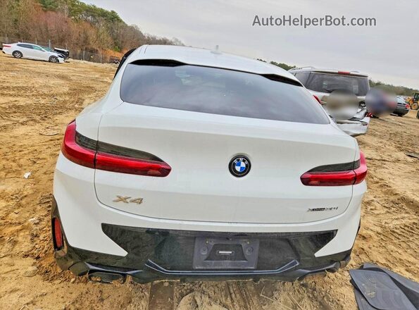 5UX33DT04P9S68934 2023 BMW X4 White Widok z tyłu