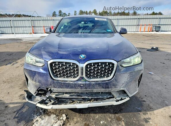 5UX33DT05P9R00825 2023 BMW X4 Синий Вид спереди