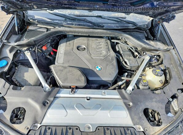 5UX33DT05P9R00825 2023 BMW X4 Синий Вид задней части салона