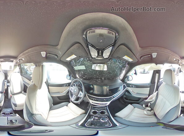 5UX33EM05S9Z32008 2025 BMW X7 Black Vista interior de 360 grados