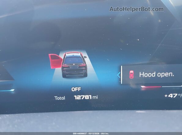 5UX33EM0XS9W22906 2025 BMW X7 Черный Панорамный вид салона 360°