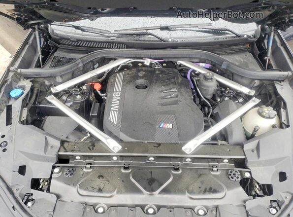 5UX33EX03S9Z08155 2025 BMW X6 Blue Vista del compartimento del motor