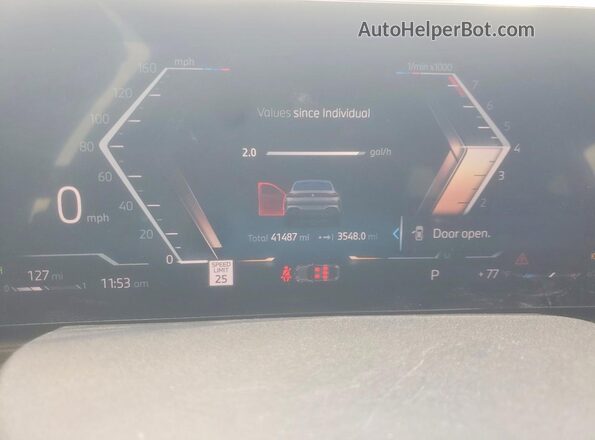 5UX33EX04S9X32183 2025 BMW X6 Серый Вид щитка приборов