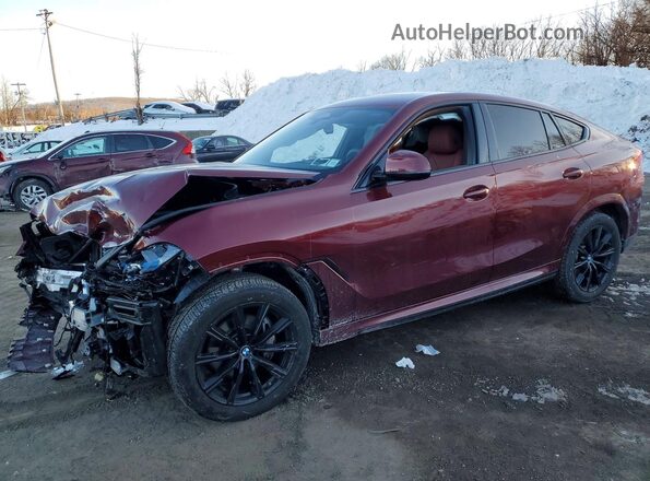 5UX33EX0XS9X65611 2025 BMW X6 Темно-бордовый Передняя левая четверть