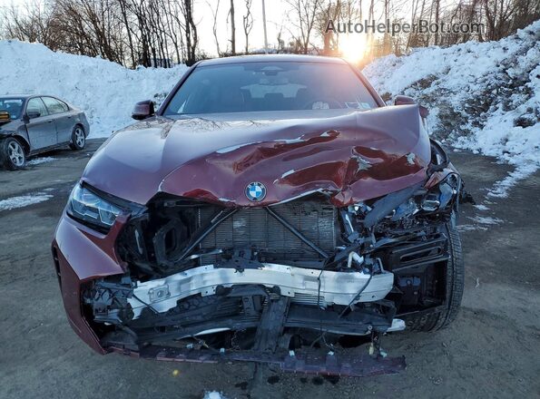 5UX33EX0XS9X65611 2025 BMW X6 Темно-бордовый Вид спереди
