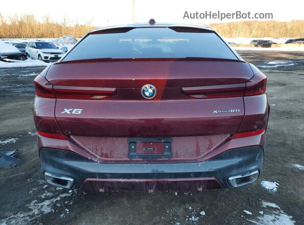 5UX33EX0XS9X65611 2025 BMW X6 Темно-бордовый Вид сзади