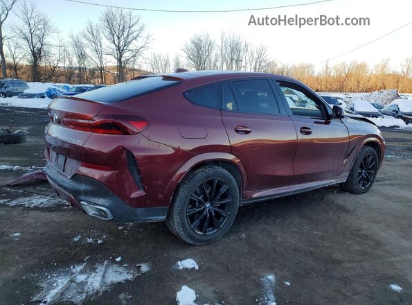5UX33EX0XS9X65611 2025 BMW X6 Темно-бордовый Задняя правая четверть