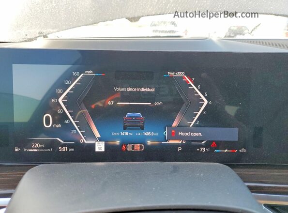 5UX33EX0XT9252926 2026 BMW X6 Black Widok zestawu wskaźników