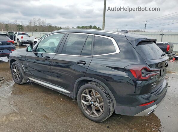 5UX43DP00N9J81608 2022 BMW X3 Черный Задняя левая четверть