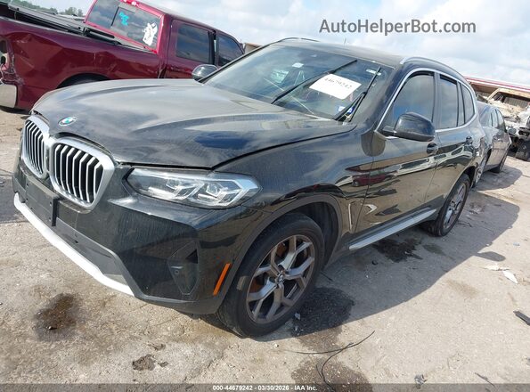 5UX43DP00R9X38779 2024 BMW X3 Черный Передняя левая четверть