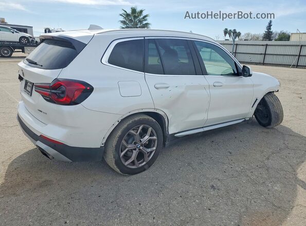 5UX43DP02N9J82095 2022 BMW X3 White Tył prawy