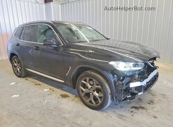 5UX43DP02R9X15598 2024 BMW X3 Black Delantero derecho