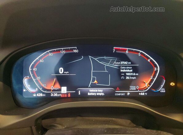 5UX43DP02R9X15598 2024 BMW X3 Black Vista del cuadro de instrumentos