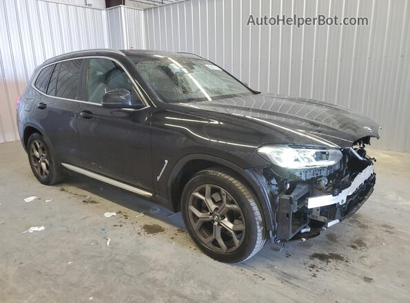 5UX43DP02R9X15598 2024 BMW X3 Black Vista interior de 360 grados