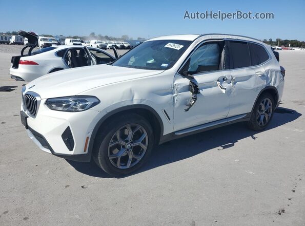 5UX43DP04P9N79875 2023 BMW X3 White Przód lewy