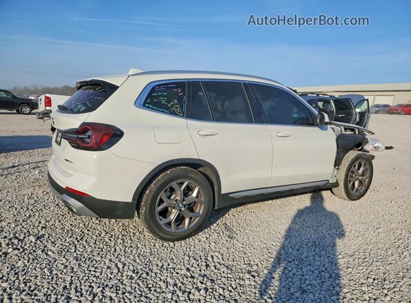 5UX43DP05N9M96467 2022 BMW X3 White Trasero derecho