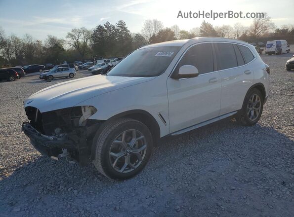 5UX43DP05N9M96467 2022 BMW X3 White Vista tres cuartos delantera izquierda
