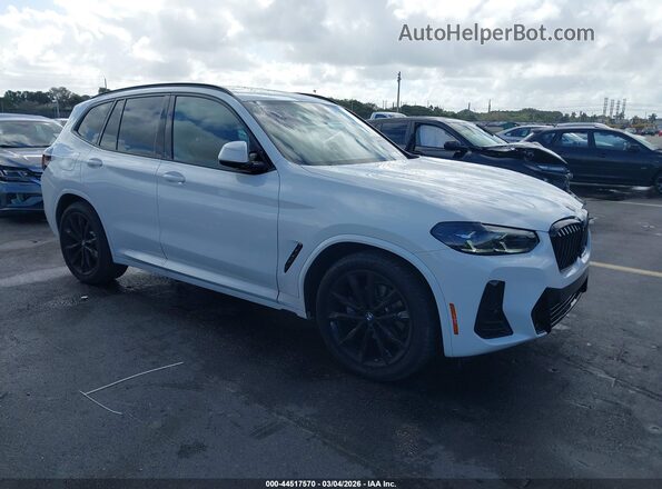 5UX43DP05R9V81640 2024 BMW X3 White Delantero derecho