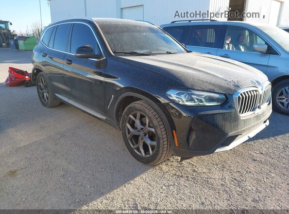 5UX43DP07P9R83575 2023 BMW X3 Черный Передняя правая четверть