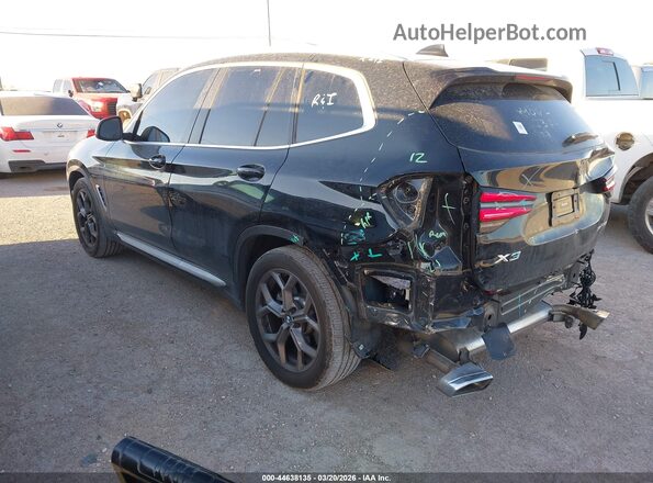 5UX43DP07P9R83575 2023 BMW X3 Черный Задняя левая четверть