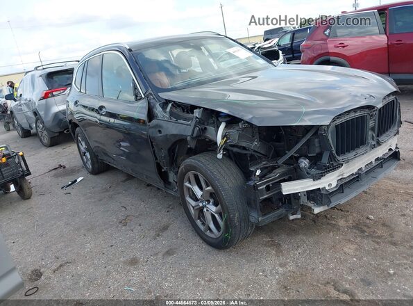 5UX43DP09P9R69807 2023 BMW X3 Black Передня права чверть