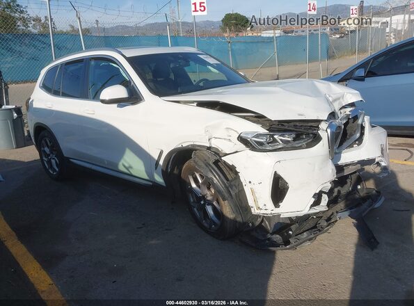 5UX43DP0XR9U43771 2024 BMW X3 White წინა მარჯვენა