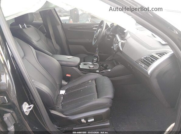 5UX43DT02P9R76748 2023 BMW X4 Black Widok wnętrza z przodu