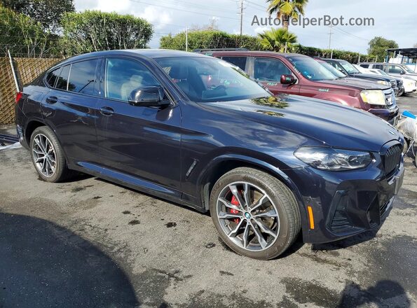 5UX43DT04P9N89876 2023 BMW X4 Синий Передняя правая четверть