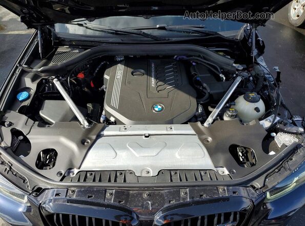 5UX43DT04P9N89876 2023 BMW X4 Синий Вид подкапотного пространства