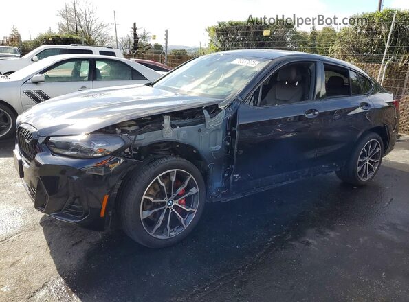 5UX43DT04P9N89876 2023 BMW X4 Синий Передняя левая четверть