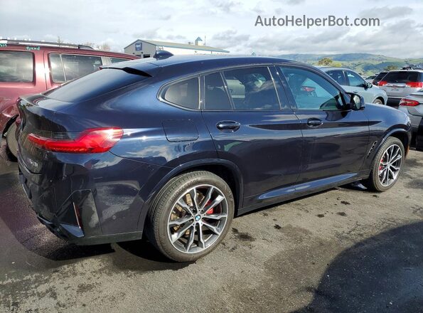 5UX43DT04P9N89876 2023 BMW X4 Синий Задняя правая четверть