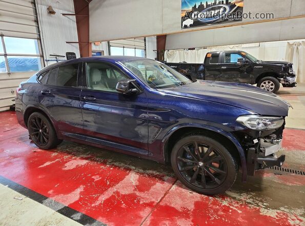5UX43DT0XN9K07413 2022 BMW X4 Синий Передняя правая четверть