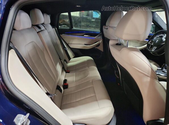 5UX43DT0XN9K07413 2022 BMW X4 Синий Вид задней части салона