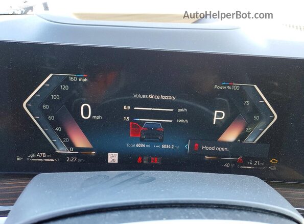 5UX43EU03T9212700 2026 BMW X5 Черный Вид щитка приборов